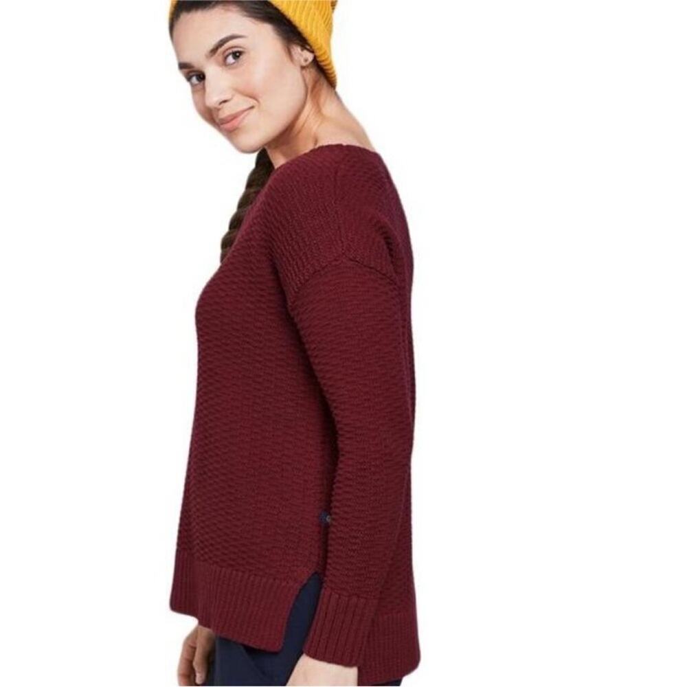 United by Blue red knit sweater long sleeve responsible durable goods size small - Picture 8 of 9